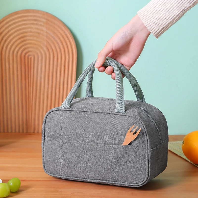 

Bag Children Canvas Thermal Waterproof Food Cooler Portable Bag Ice Kids Work Picnic Insulated Women For Lunch Girl Tote Pack