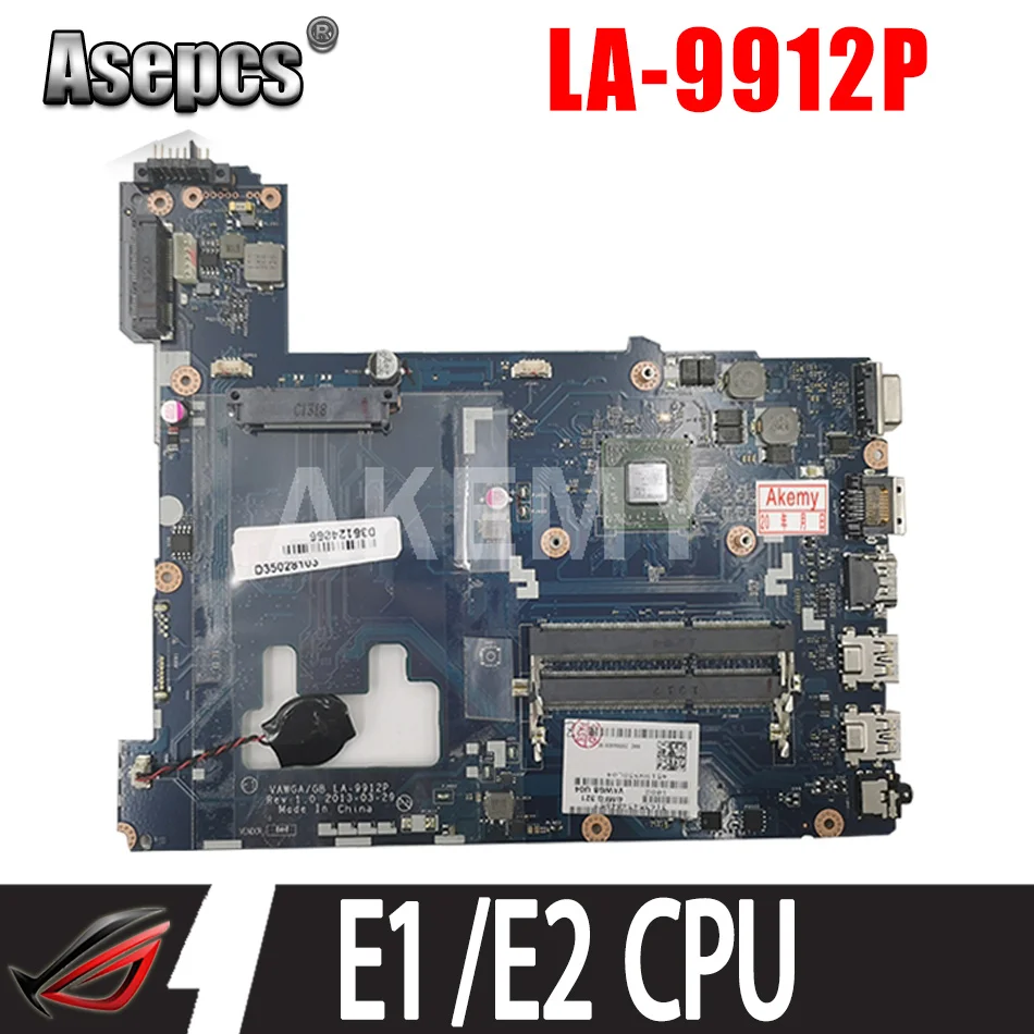 

Free Shipping LA-9912P motherboard For Lenovo G505 Laptop motherboard 90003032 G505 mainboard with E1 /E2 CPU 100% test OK