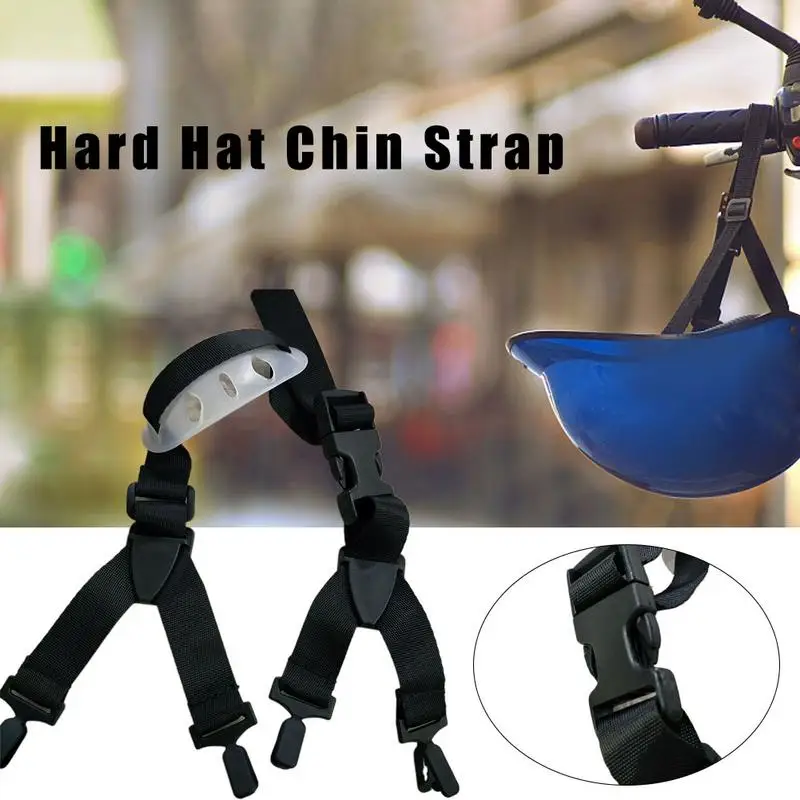 

Black Universal Hard Hat Chin Strap With Adjustable Elastic Strap And Hard Chin Cup Helmet Chinstrap Safety Protection Work Wear