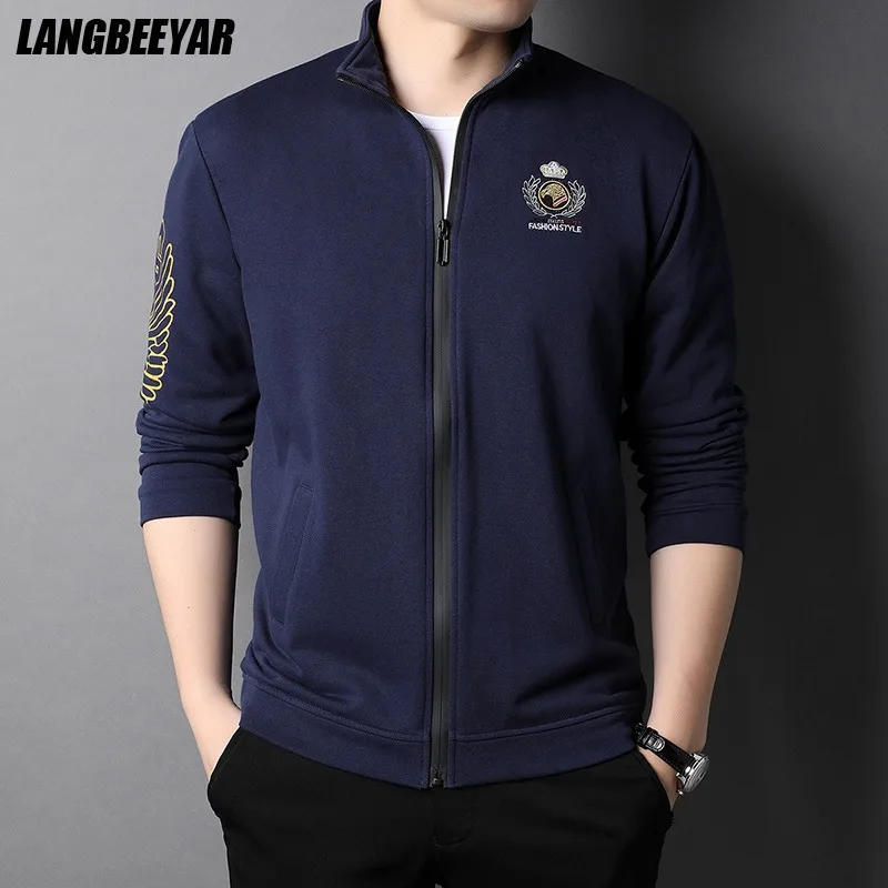 

Высококачественная новая брендовая дизайнерская Роскошная Повседневная модная куртка на молнии с вышивкой, ветровка для колледжа, Мужское...
