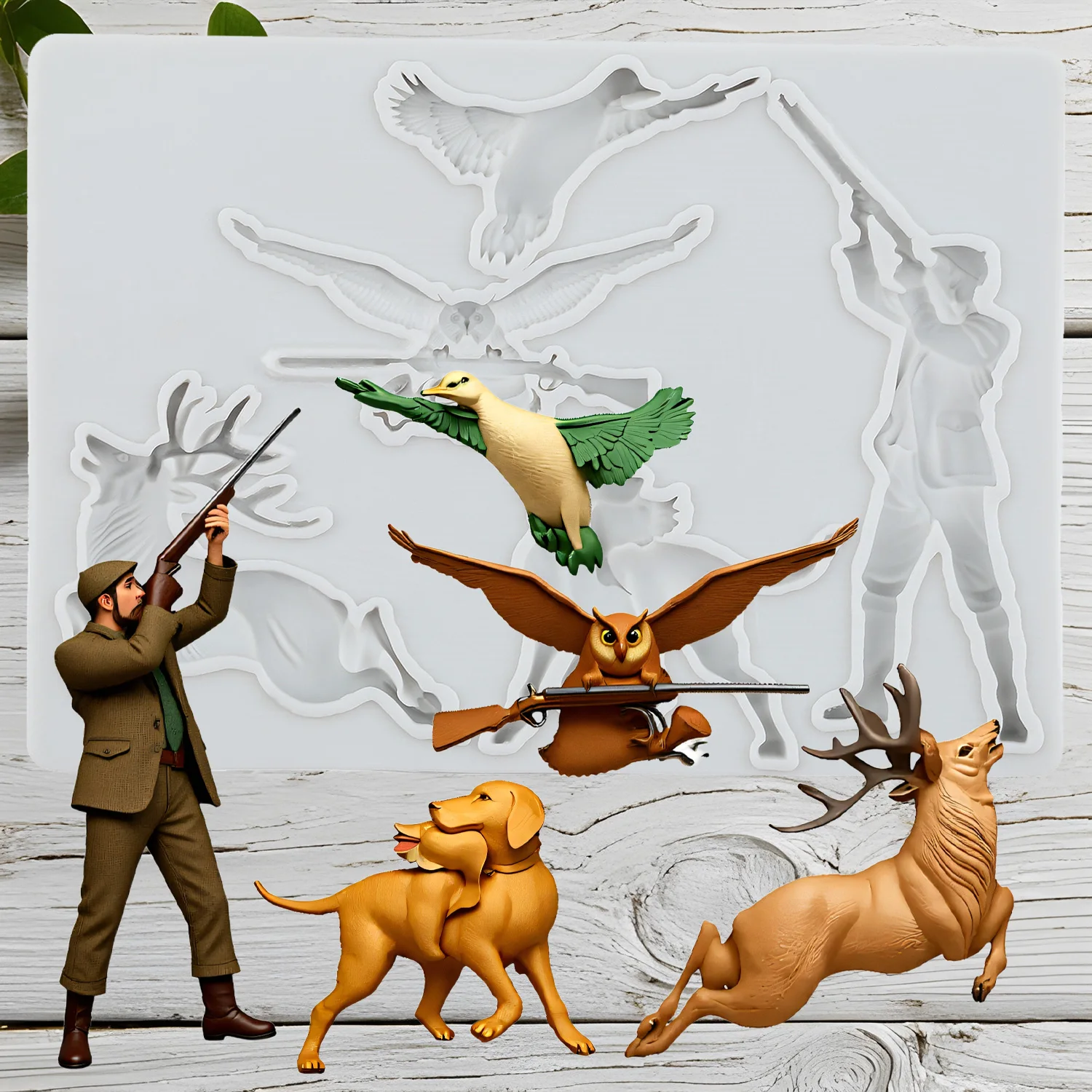 

Силиконовые формы для торта Hunter Animals