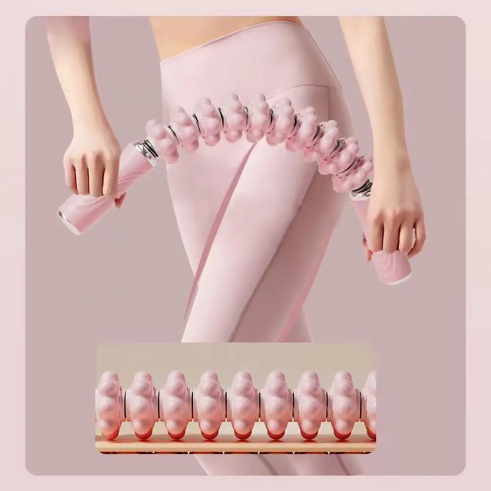 

Flexible Bendable Coil Spring 360-Degree Rotation Massage Yoga Stick Portable Shaping Muscle Massage Roller Fitness Equipment