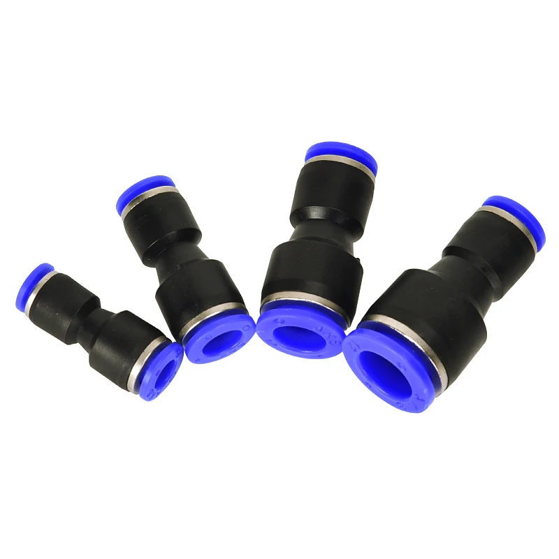 

Pneumatic Fittings Fitting Plastic Connector PU PG 4mm 6mm to 8mm 10mm Air water Hose Tube Push in Straight Gas Quick Connectors