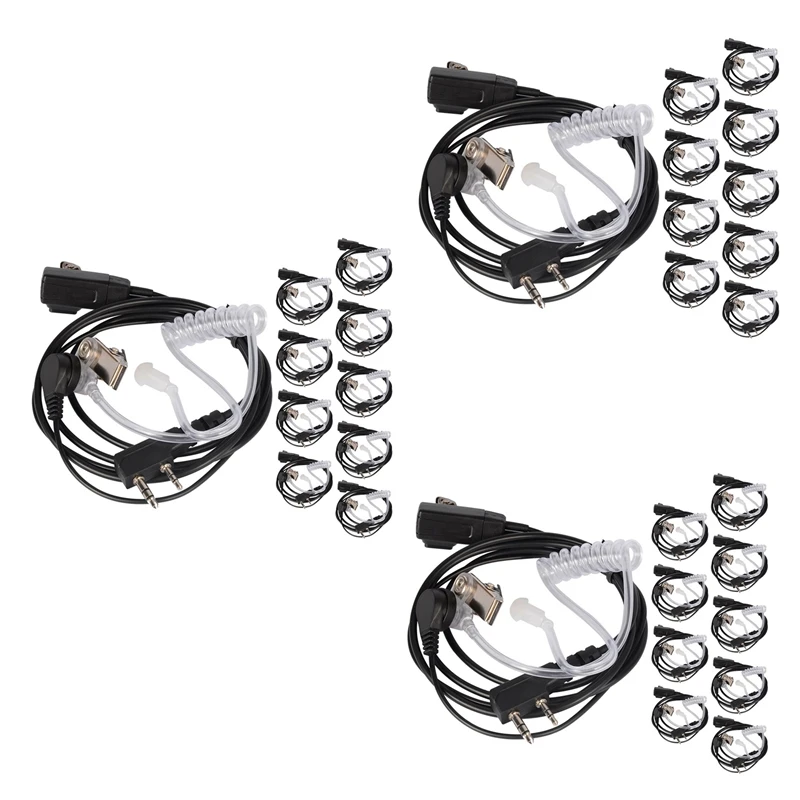 

Botique-30PCS Accessories Air Acoustic Tube Headset Earpiece For Baofeng For Radio Walkie Talkie Headset For 888S UV-5R UV-82