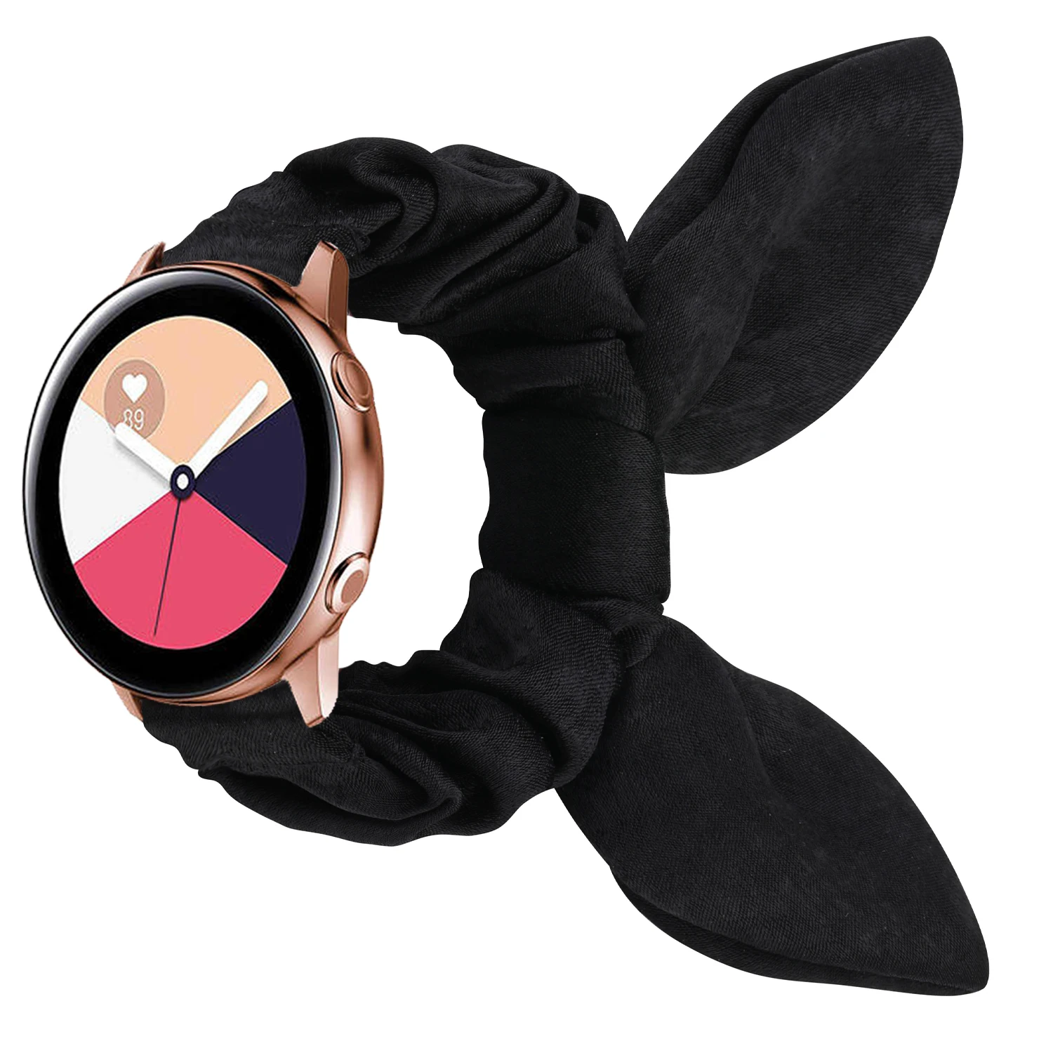 Women Scrunchie Elastic Strap for Samsung Galaxy Watch 4 3 41/45mm Active 2 40mm 44mm Gear S3 Classic Huawei Watch 2 Fashionband