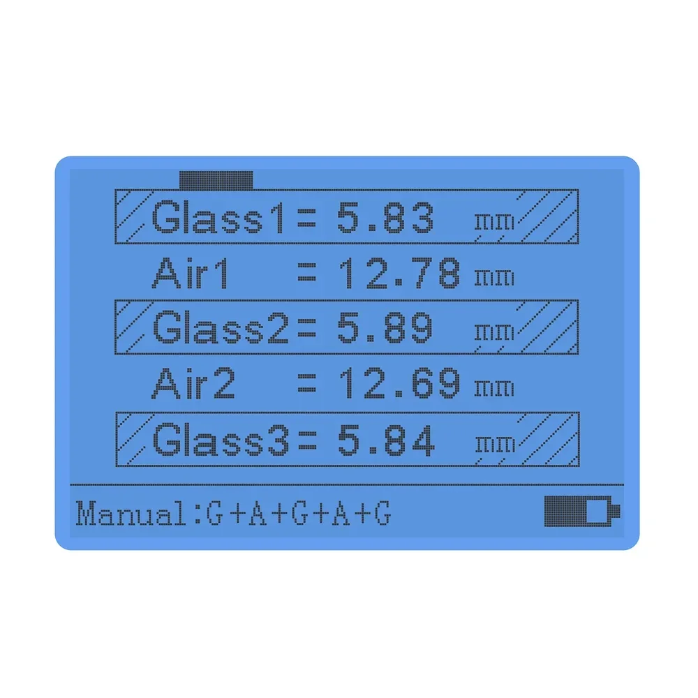 Измеритель толщины стекла Linshang LS201 для полки лазерный измеритель
