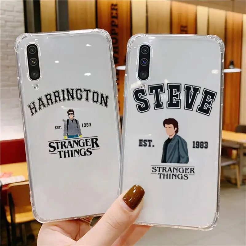 

Steve Harrington Stranger Things 4 Phone Case Transparent For Samsung Galaxy A S 52 21 20 51 71 12 10 50 40 10 70 fe ultra plus
