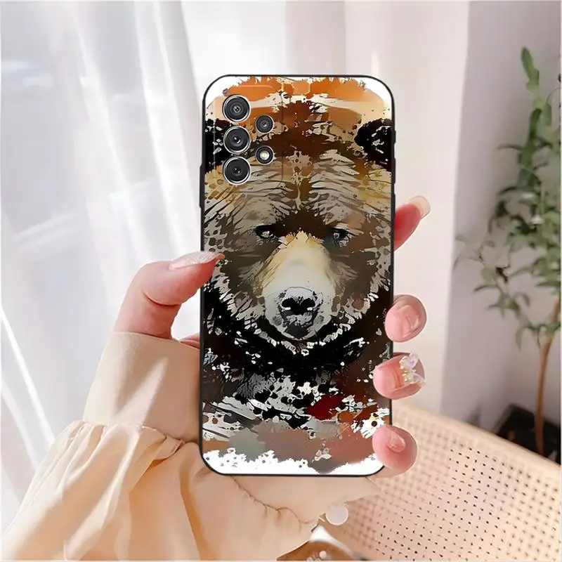 Чехол для телефона с милым мультяшным медведем Samsung M31S M30 M51 M10 M11 M20 M21 Prime S9 S8 S7 S6 Edge