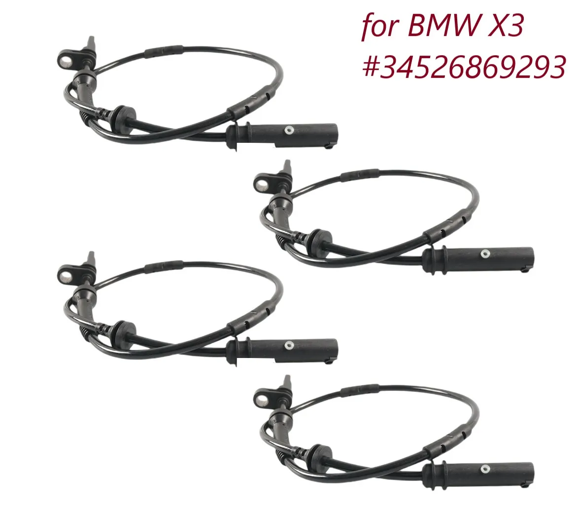 

Durable High Quality New Practical Useful Wheel Speed Sensor Rear Replaces 2 Pins 34526855050 34526869293 4pcs