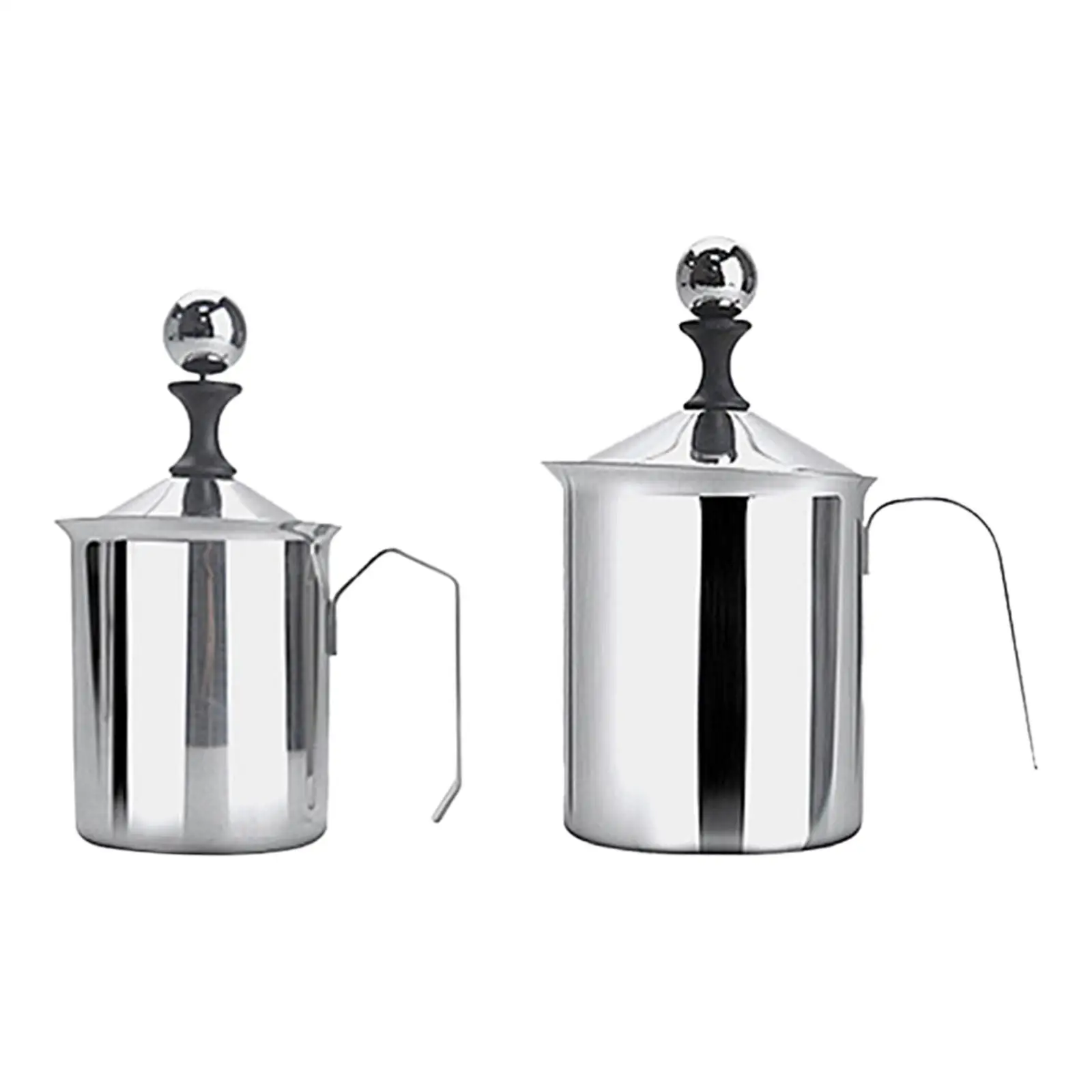 

Нержавеющая сталь ручной молокоотсос кофе сливки удобная ручка ручной насос универсальный Премиум материал прочный с крышкой