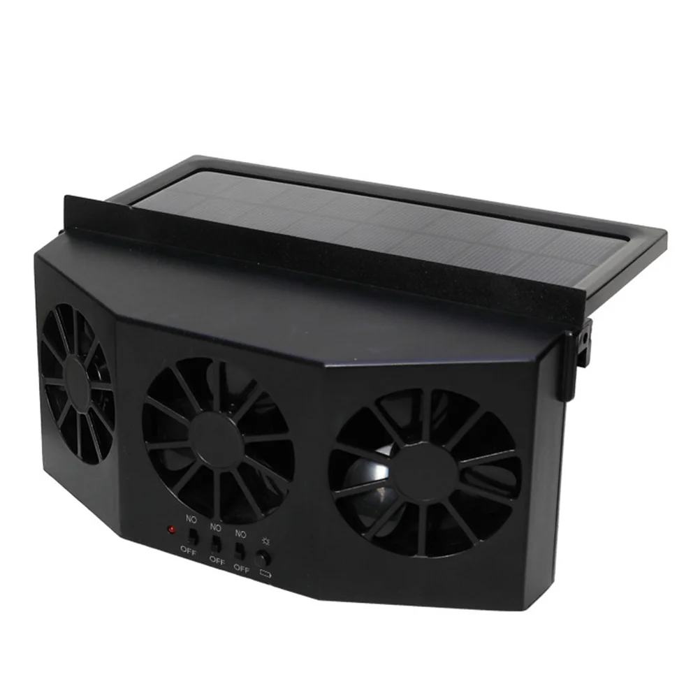 

Инструмент для охлаждения автомобиля с солнечной зарядкой, вытяжной вентилятор автомобиля, инструмент для охлаждения автомобильного вентилятора