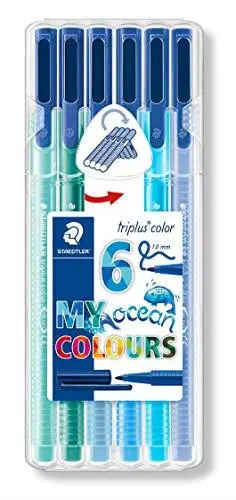 

Марка: Staedtler 323 Sb6Cs5 Triplus цветная треугольная войлочная ручка Ocean Color s 1,0 мм 6 'долл. Набор Kateg