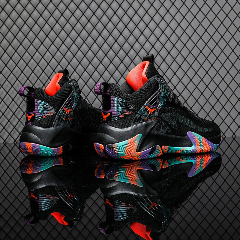 High Quality Basketball Shoes Men Sneakers Boys Basket Shoes Autumn High Top Anti-slip Outdoor Sport Shoes Trainer Summer Winter