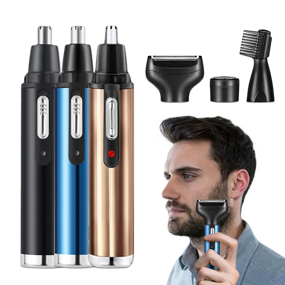 

4 in1 Electric Nose Ear Trimmer For Men Shaver Nose Epilator Rechargeable Hair Removal Clipper Eyebrow Trimmer Shaving Machine