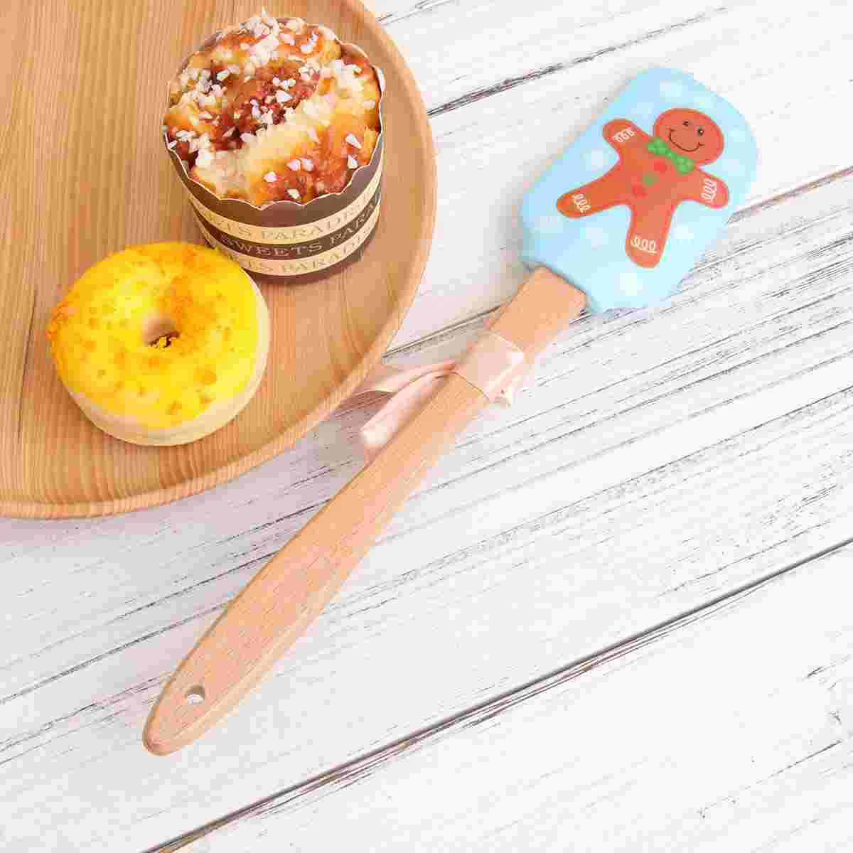 

1PC Christmas Printed Cake Scraper Kitchen Tool for Bakery Home