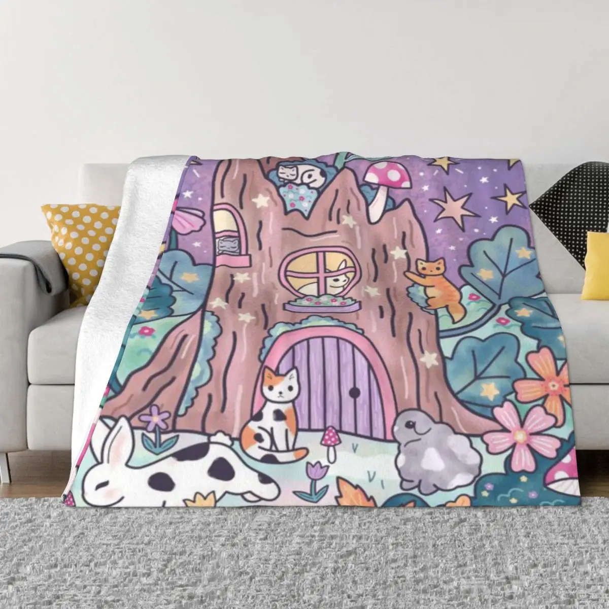 Ультрамягкое одеяло из микрофлиса Cuddle Clubhouse