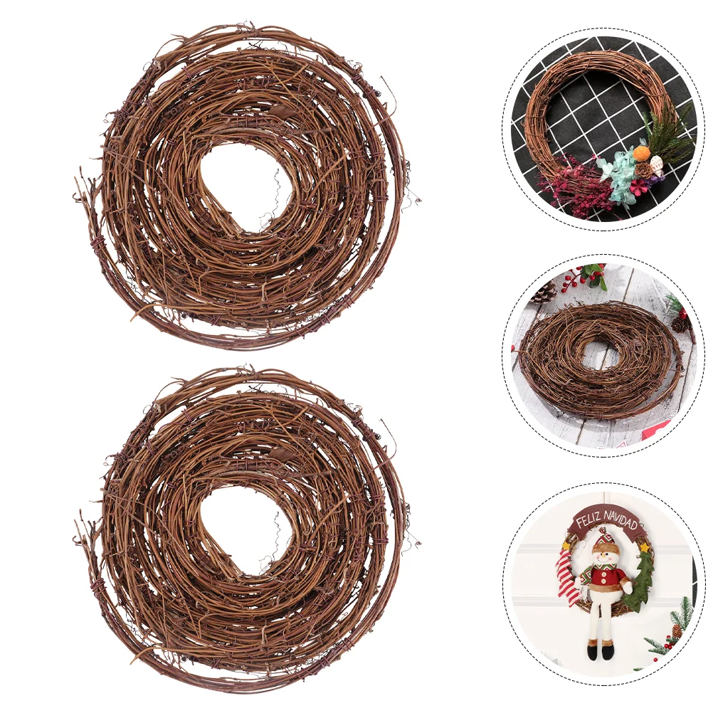 

Wreath Rattan Diy Grapevine Natural Vine Garland Twig Wreaths Branch Door Decorative Holiday Wall Craft Rustic Snake Shape