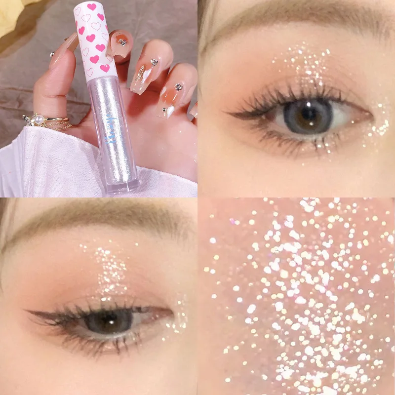 

Shimmer Shiny Liquid Eyeshadow Stick Waterproof Long-Lasting Metallic Pigment Glitter Eyeliner Eye Shadow Korean Eye Makeup Tool