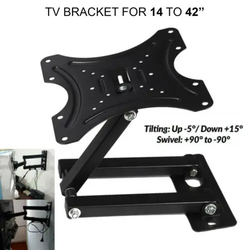 

Swivel TV Wall Bracket Mount For 14 16 18 20 22 32 Inch 3D LCD LED Plasma UK