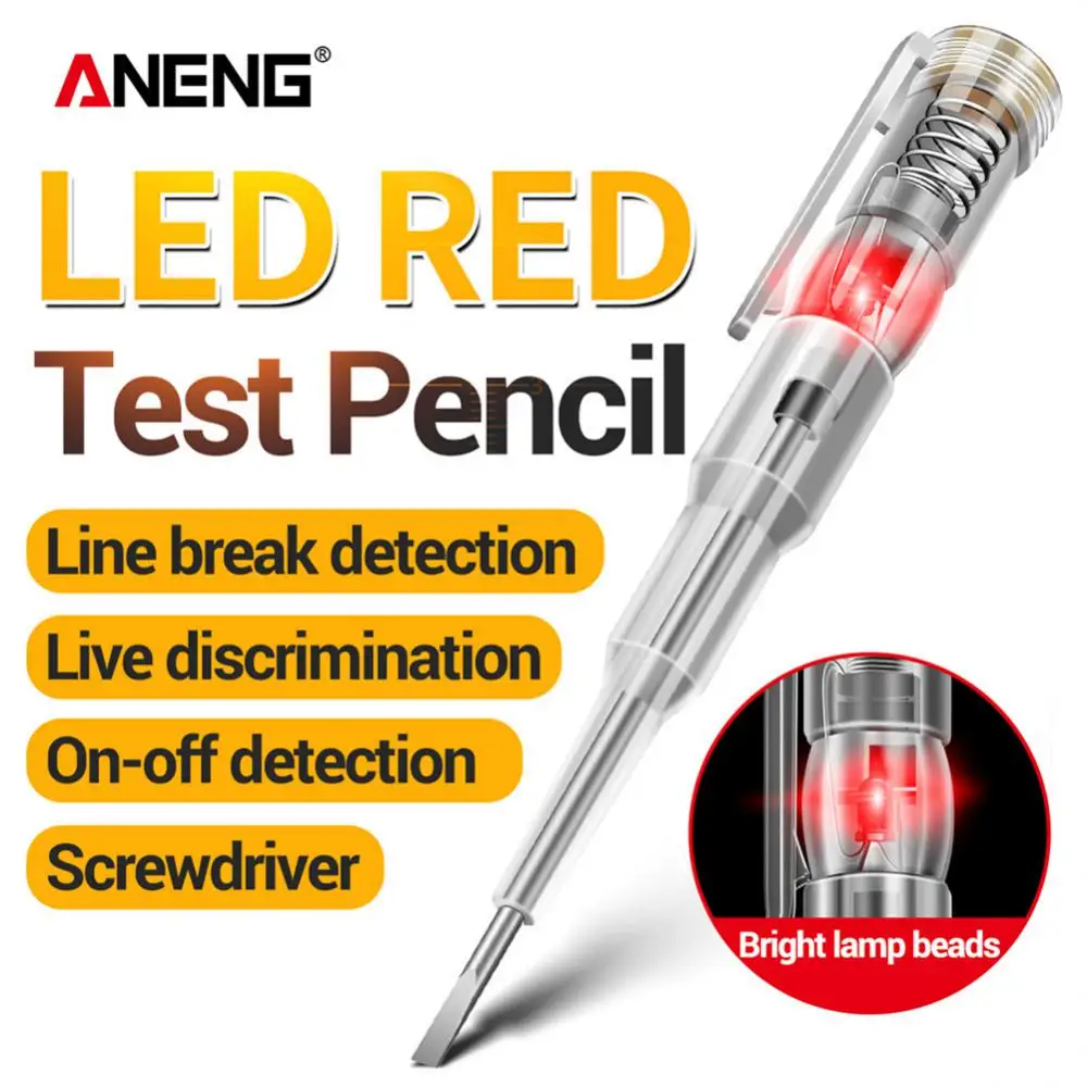 

3PCS Intelligent Voltage Tester Pen 70-250V Non-contact Induction Voltmeter Power Detector Pen Electric Indicator Screwdriver