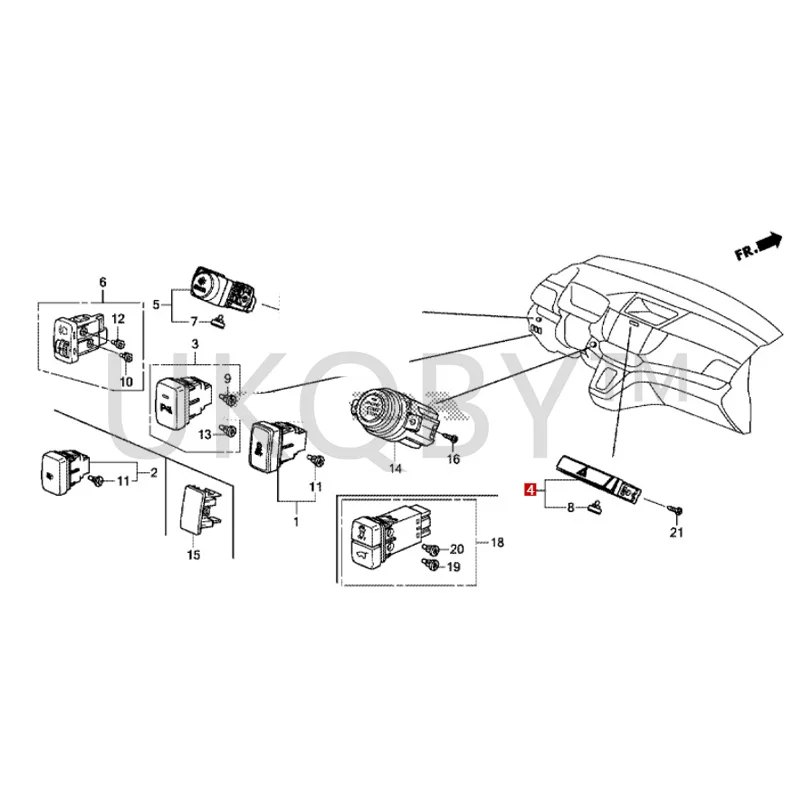 35510-T0A-J01 подходит для Ho nd a CR V Ja de аварийной детской кнопки с двойной мигающей