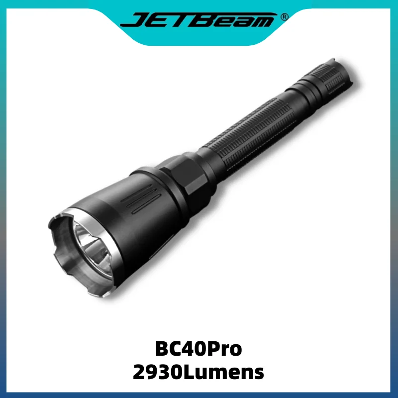 JETbeam BC40 Pro 2930Lumnens USB Rechargeable Power By 2*18650 Battery U-shape tail switch Self defense Tactical Troch