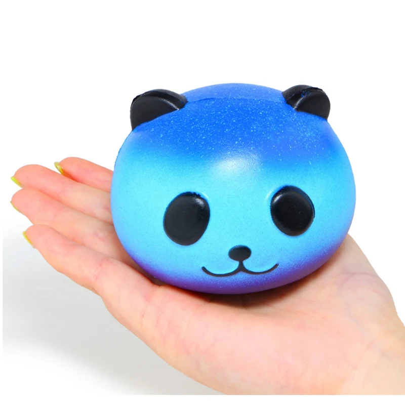 

Galaxy Panda Head Slow Rising Simulation Unicorn Cat Squishy Toy Anti Stress Reliever Soft Squeeze Toy Funny Christmas Gift