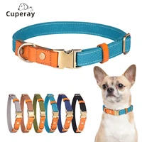 leather dog collar outdoor simplicity soft and strong poly cotton fabric durable strong adjustable for small medium large dogs