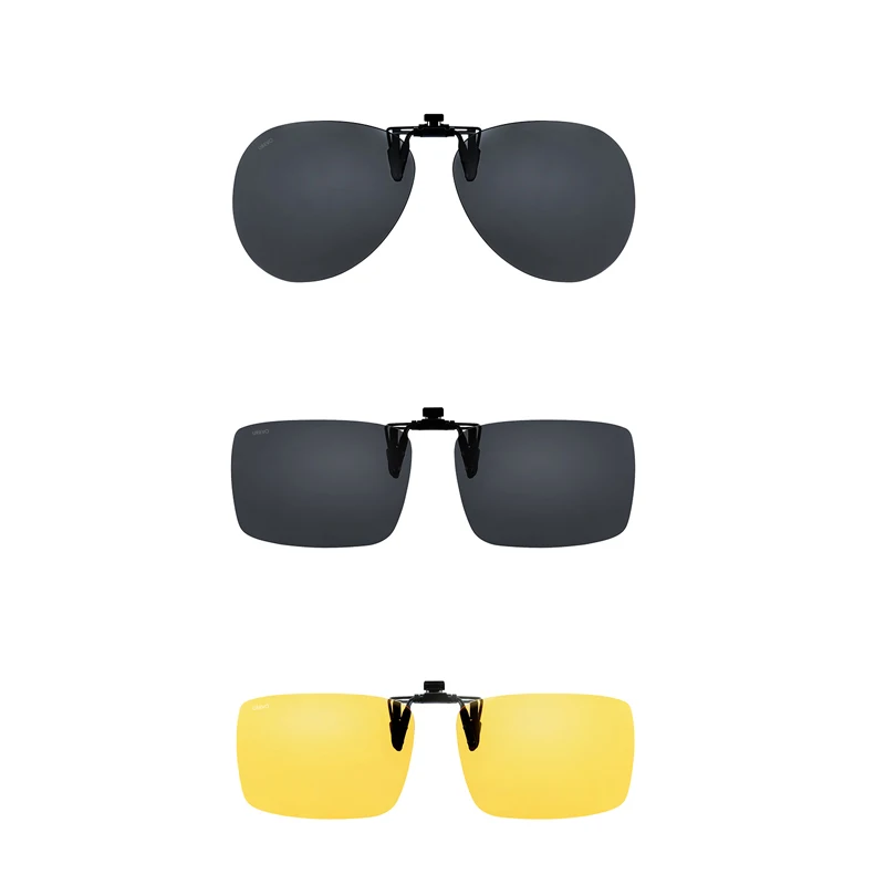 

Поляризованные солнцезащитные очки ночного видения с клипсой UREVO, тактические линзы можно сложить на 180 градусов