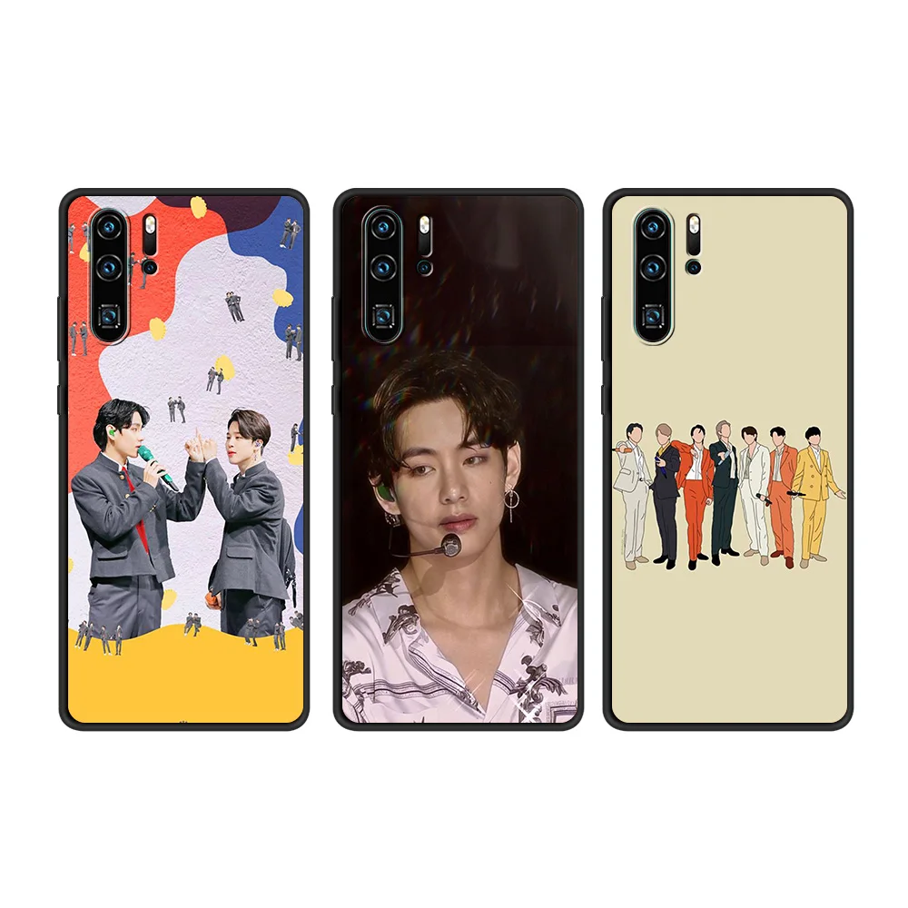 hot kpop bts boys phone case for huawei p20 p30 p40 lite p20 p30 p50 pro p smart z 2021 y6 y7 y9 y7a y6p y9s 2019 soft cover tpu free global shipping