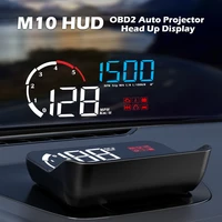 WIIYII M10 OBD2 Auto Car HUD Onboard Computer Km H MPH Head Dislay Speedometer Windshield Projection Car Glass