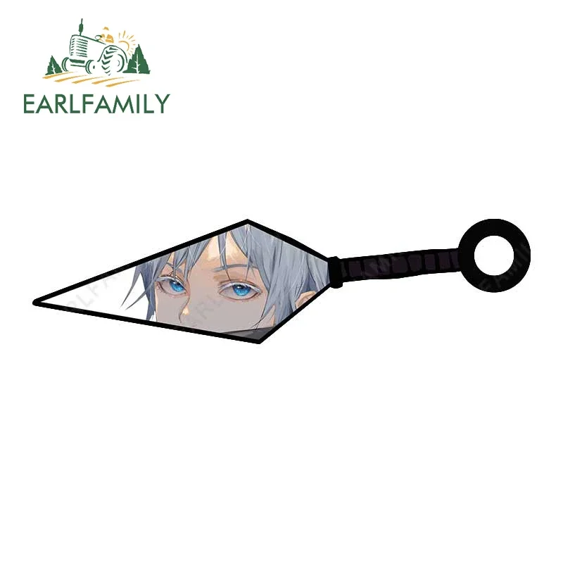 EARLFAMILY 13 см x 3 для забавных мультяшных автомобильных наклеек забавная аниме