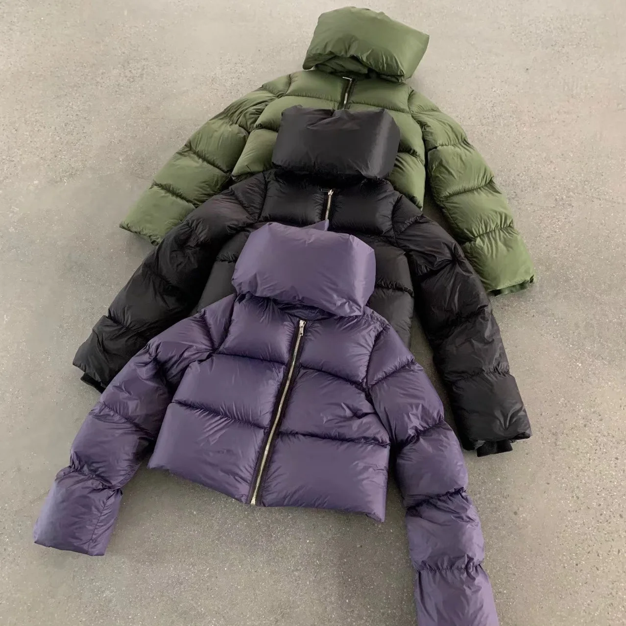 

Осеннее Трендовое пальто, Женский Короткий воротник, воротник-стойка, новая теплая женская зимняя пуховая куртка на белом утином пуху с пер...