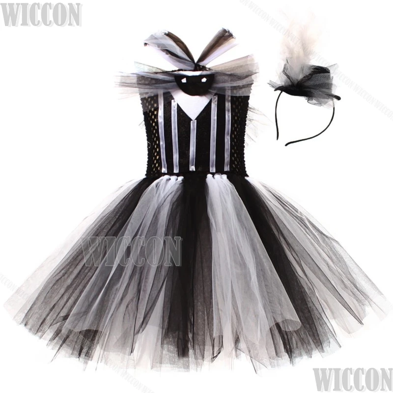 Детские костюмы для косплея на Хэллоуин с Джеком скеллингтоном девочек одежда
