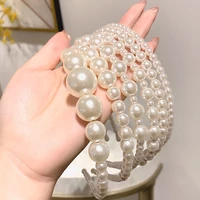 full pearls hairband head hoop headband hair hoops holder ornament women hair accessories pearl hairbands
