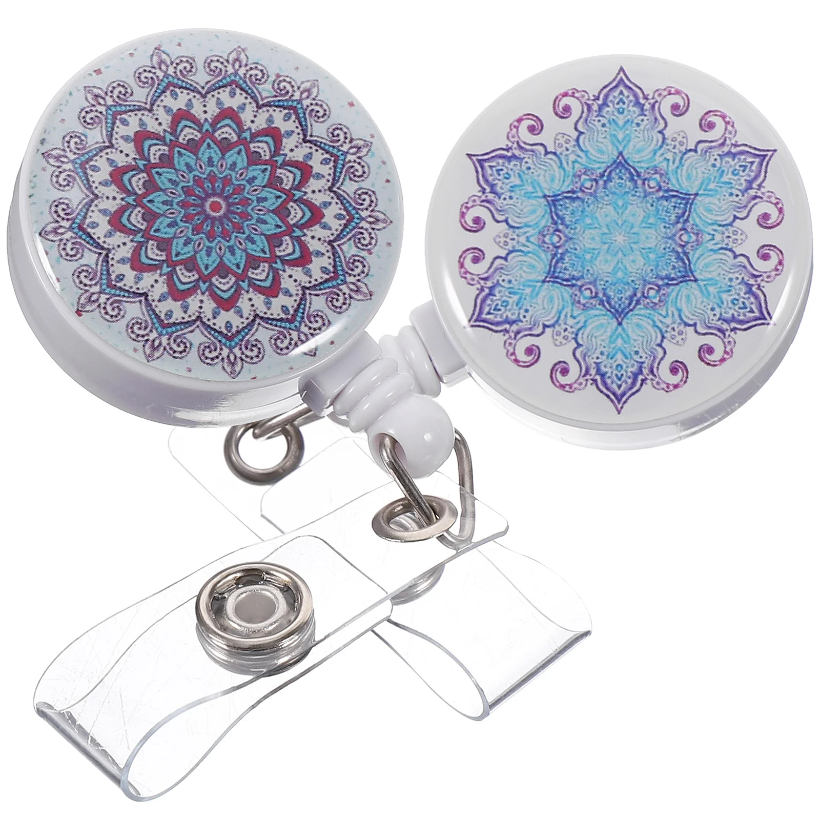 

2 Pcs Lpn Badge Reel Nursing Multi-function Holder Tabs Portable Clip Work Retractable Name Tag Novelty Nurse Care