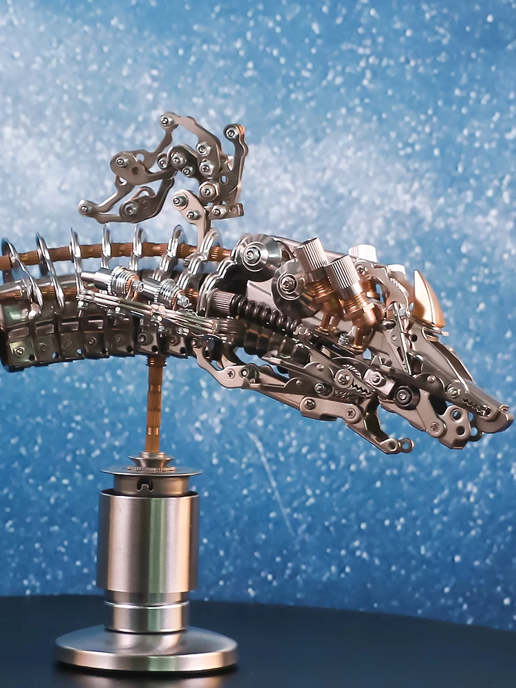 Механический зубчатый кит металлический сборочный комплект 3D DIY украшения