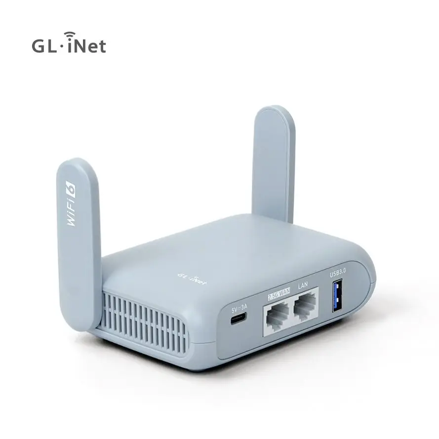 GL.iNet Beryl-AX(GL-MT3000) карманный беспроводной маршрутизатор Wi-Fi 6 AX3000 для путешествий Gigabit Router-OpenVPN, Wireguard, Repeater, Extender,RV