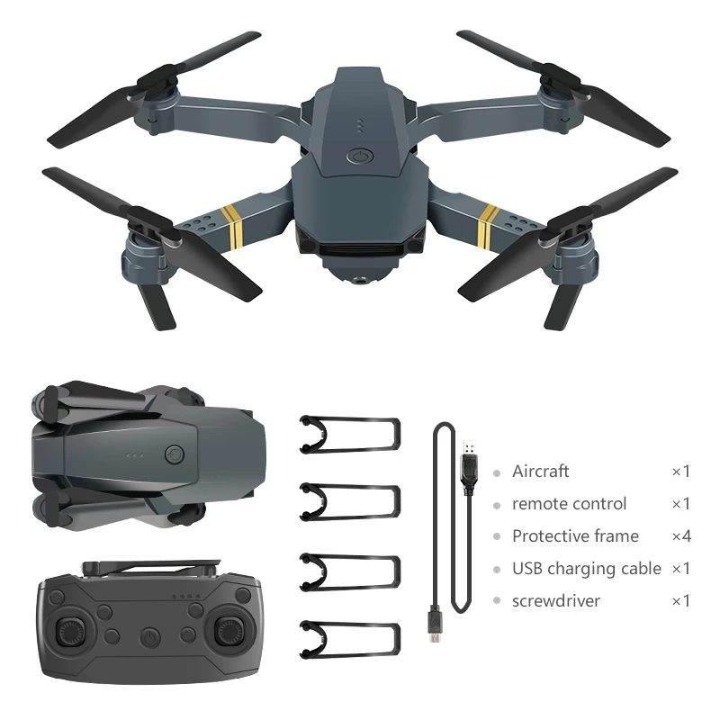 

4K Drone E58 WIFI FPV With Wide Angle HD 1080P/720P/480P Camera Hight Hold Mode Foldable Arm RC Quadcopter Drone X Pro RTF Dron