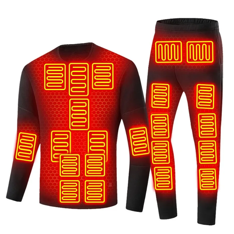 

2023 Zone 28 heated Winter woman Thermal Heated Jacket Heating Underwear Men'S Ski Suit Electric Heating Clothing Cotton Thermal