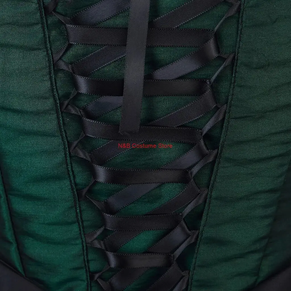 Викторианское платье времен Гражданской войны 1860-х годов красное зеленое эпохи