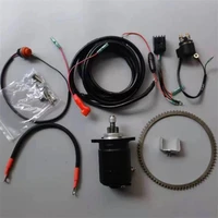 30hp 2t electric start kit for mercury marine 2 stroke 25hp outboard starter motor relay charge coil switch gear battery cable
