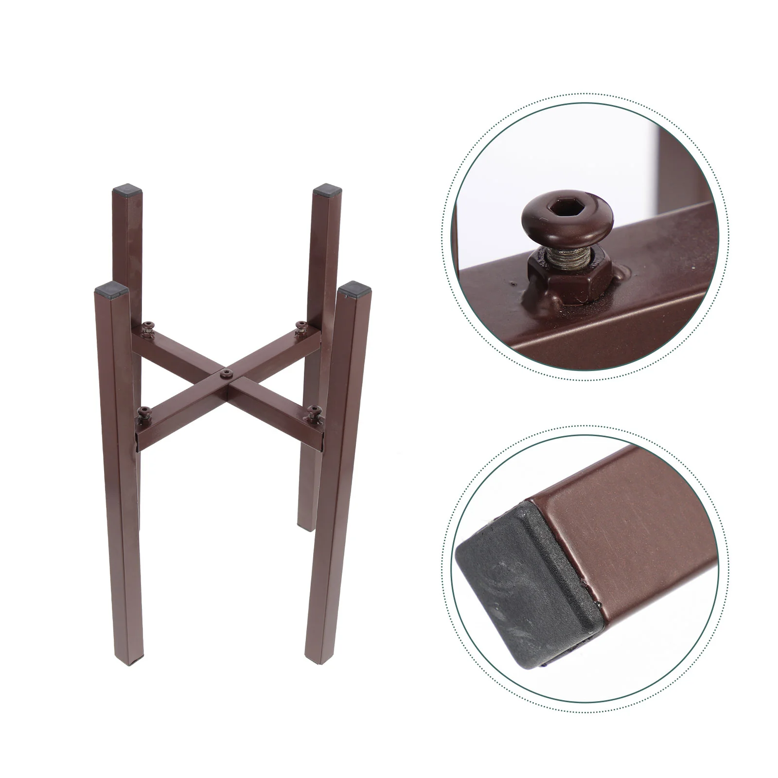 

Stand Pot Holder Flower Potted Home Planter Rack Base Garden Support Metal Lamp Display Aquarium Corner Holders Adjustable Table