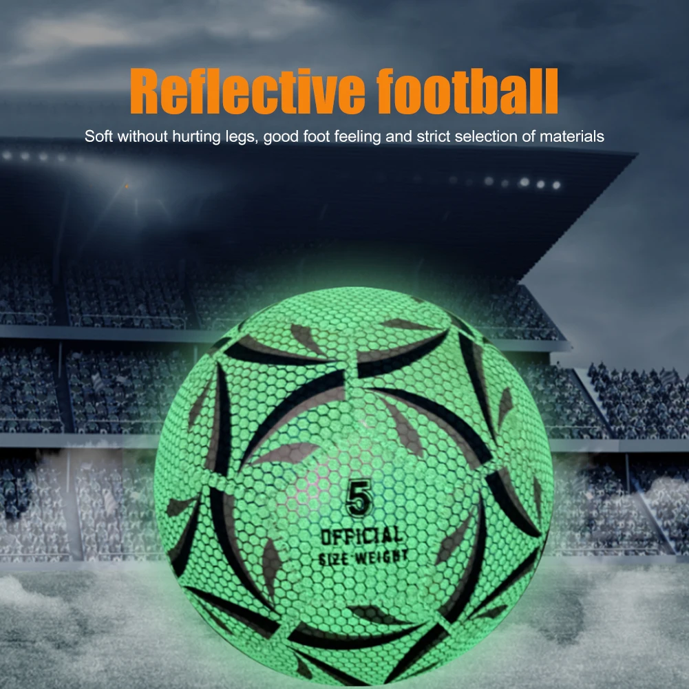 

Luminous Night Glow Footballs Fluorescent for Student Adult Training Soccer Ball