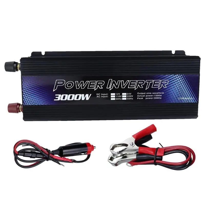 

Power Inverter For Vehicles 3000Watt Car Plug Adapter Vehicle Laptop Charge Supplies For Friends Parents Neighbors For RVs