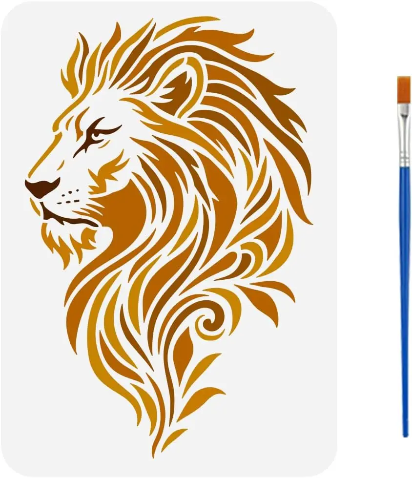 

Трафарет «Голова Льва» 21x29,7 см