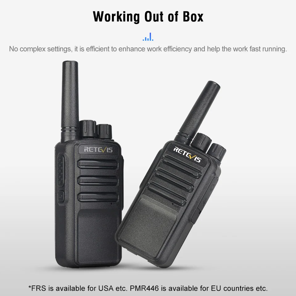 Enlarge Retevis NR610 Walkie Talkie AI Noise Reduction Two-way Radio Station Type-C Charger Portable Walkie-talkies for KTV Factory