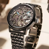 popular brand mens watches wholesale fashion hollow waterproof mens mechanical watches