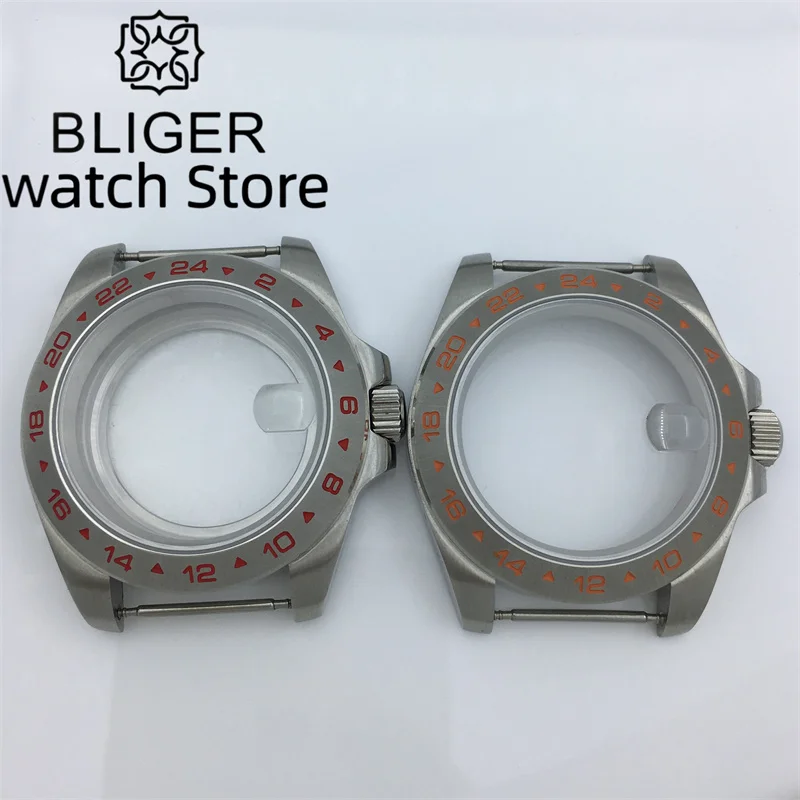 Стекло с сапфировым стеклом 40 мм датчиком движения NH34 NH35 NH36 NH37 NH38 NH39 ETA2824 2836 PT5000