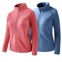 plus size womenmen polar fleece sports jacket running velvet fitness clothes autumn winter zipper long sleeved c